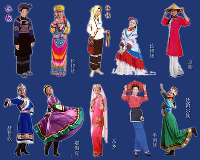 多姿多彩的少數(shù)民族服飾
